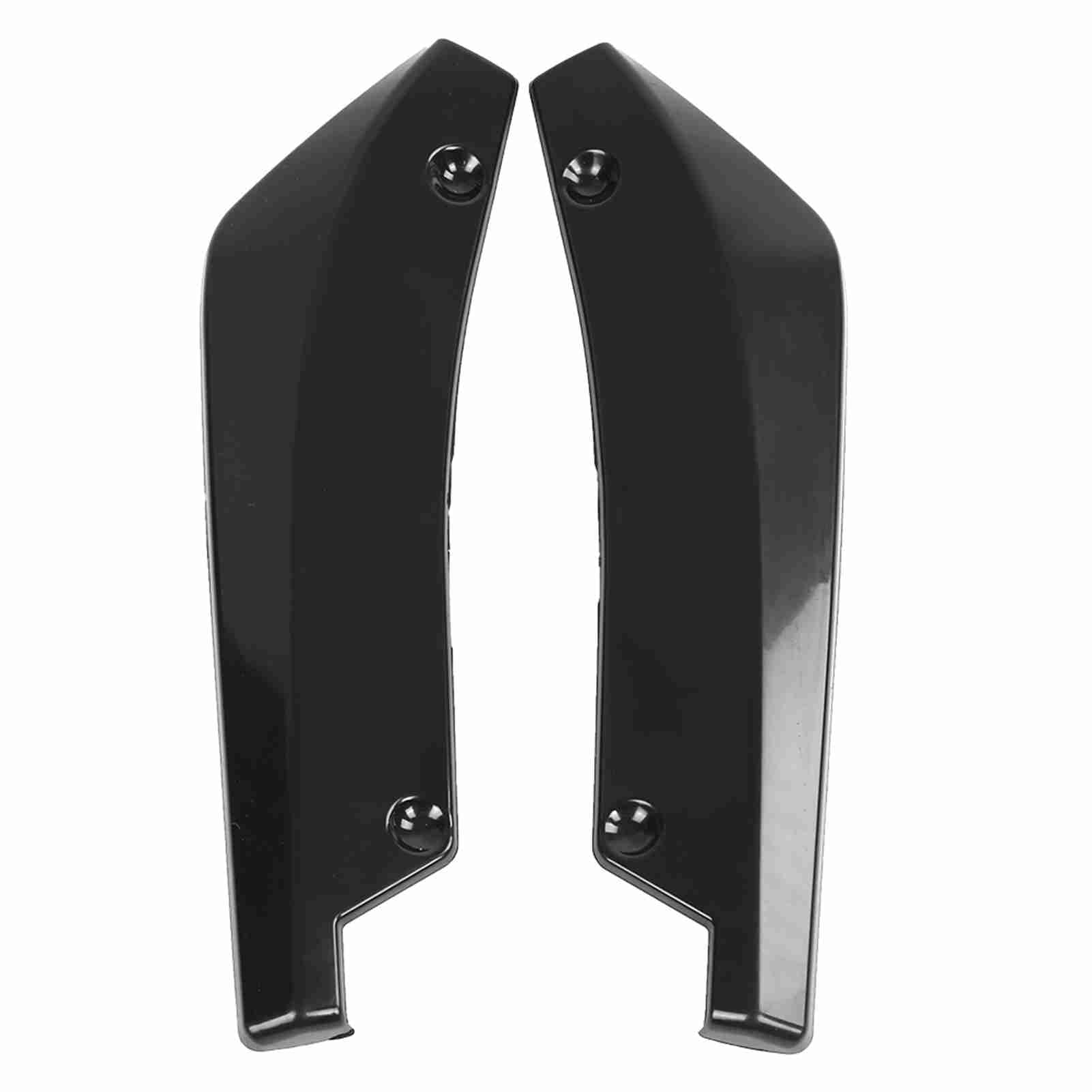 Kuuleyn Heckstoßstangendiffusor, 1 Paar Universal ABS Car Modified Heckstoßstange Canard Diffusor Spoiler Lip Fins - schwarz(schwarz) von Kuuleyn