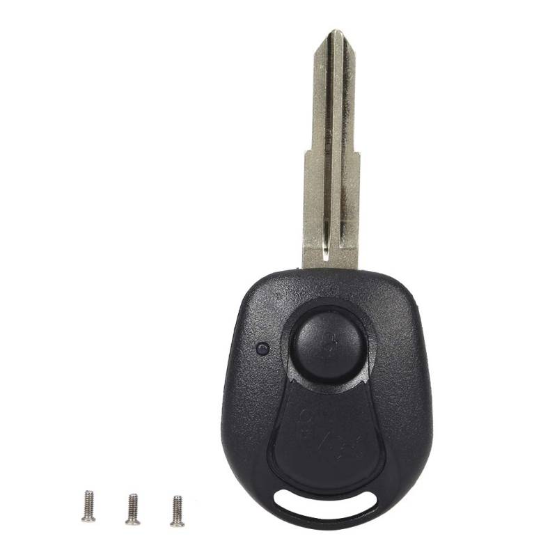 Kuuleyn Key Remote Case, 2 Tasten Schwarz Remote Remote Key Gehäusetasche Passend für SsangYong Actyon Kyron Rexton von Kuuleyn