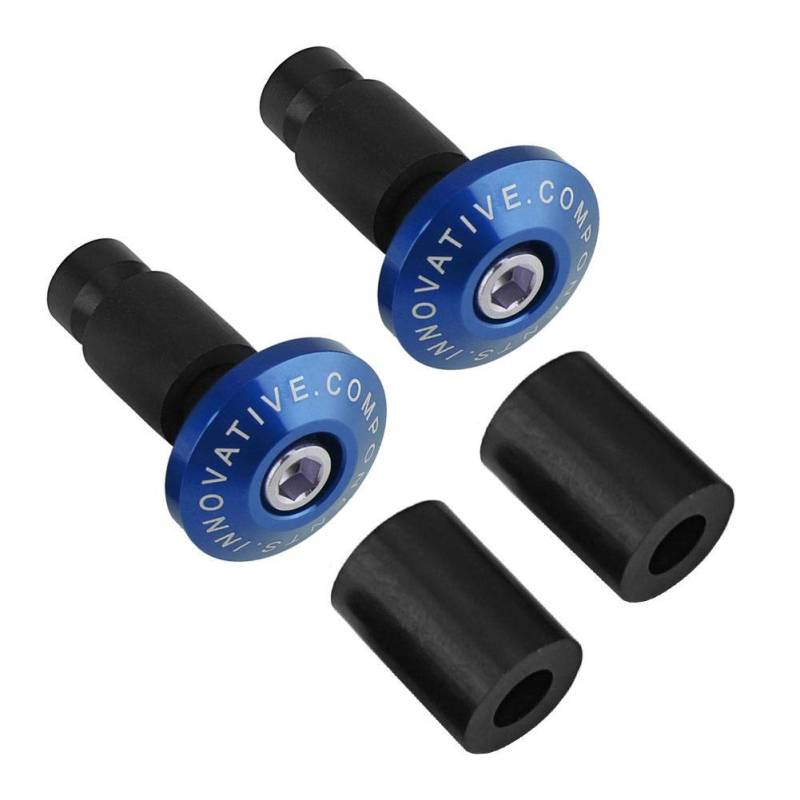 Kuuleyn Motorrad Lenker Ende Lenker Griffe Kappe, 1 Paar 22mm 7/8-Zoll Motorrad Lenker Ende Schiebekappen für Racing ATV Offroad(Blau) von Kuuleyn