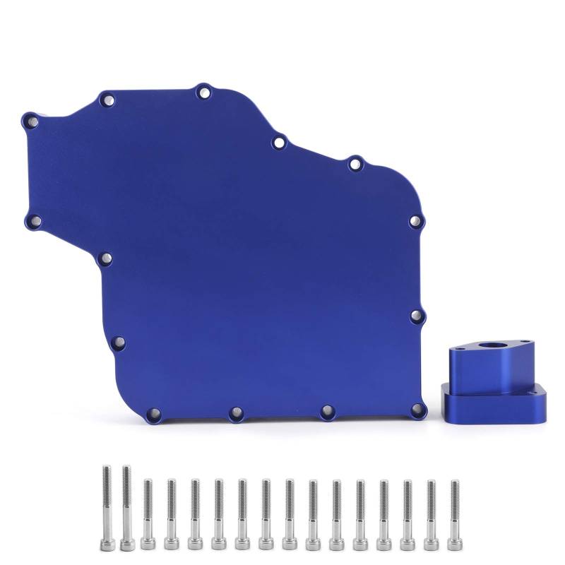 Kuuleyn Motorrad-Ölwannen-Kit, Motorrad-Ölwannen-Kit mit niedrigem Abschnitt und Schrauben aus Aluminiumlegierung, passend für GSXR 1300 Hayabusa 1999-2011 (Blau) von Kuuleyn