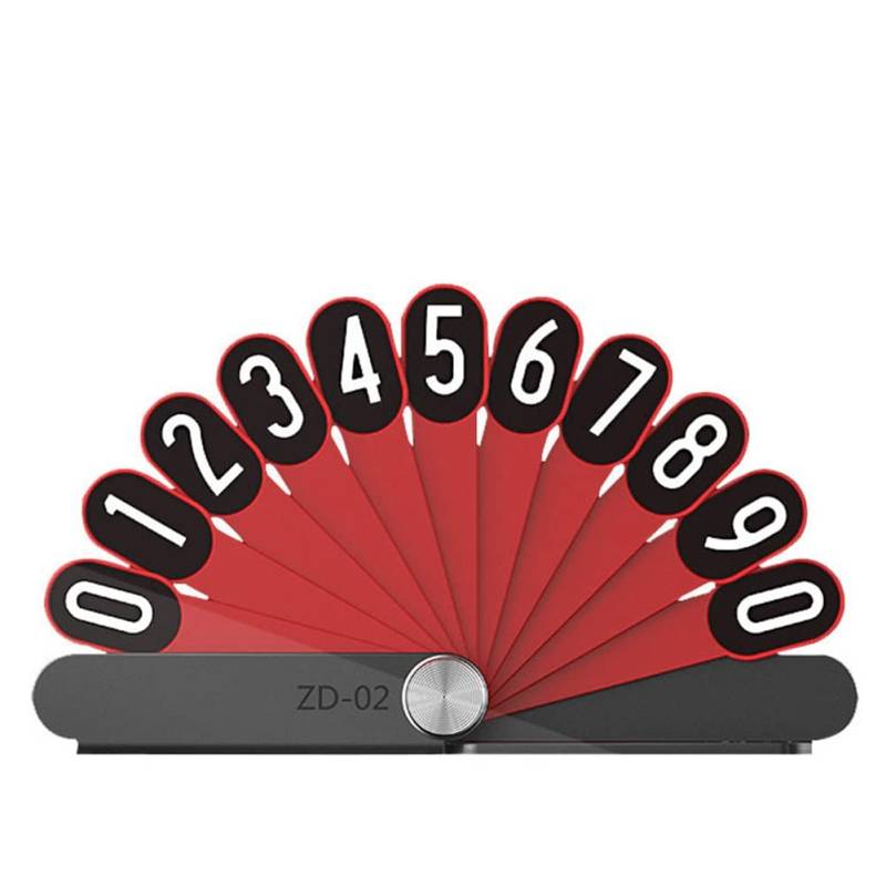 Kuuleyn Temporäres Auto-Parkkartenschild, Auto-temporäres Parkschild, bewegliches Telefonnummernschild, kreative Autoflagge, bewegliches Telefon, Autozubehör von Kuuleyn