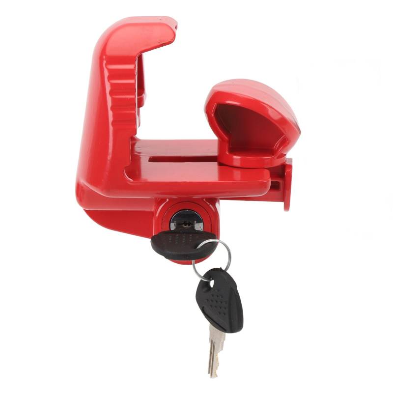 Kuuleyn Trailer Hitch Lock Universal Size with Key, Trailer Hitch Lock with Keys High Security Heavy Duty Universal Fit Rv Coupler Lock for 1 7/8inch 2inch 2 5/16inch Couplers (Red) von Kuuleyn