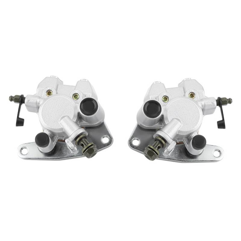 Motorrad-Vorderradbremssattel， 2-teiliges Metall-Vorderradbremssattel-Set Passend für KODIAK 400 1999-2006 / KODIAK 450 2003-2006 von Kuuleyn