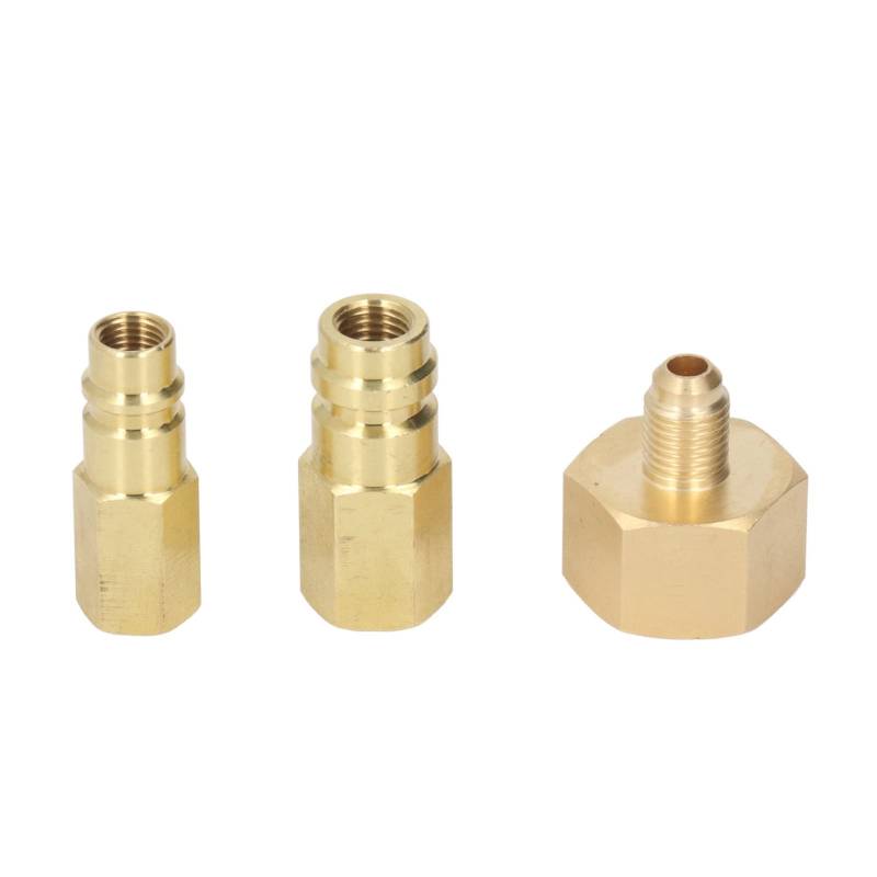 R134a-Tankadapter, R134a-Adapter, AC-Umrüstadapterteile, High-Low-Fitting, Nachrüst-Fitting-Adapter Für R134a-Klimaanlage von Kuuleyn