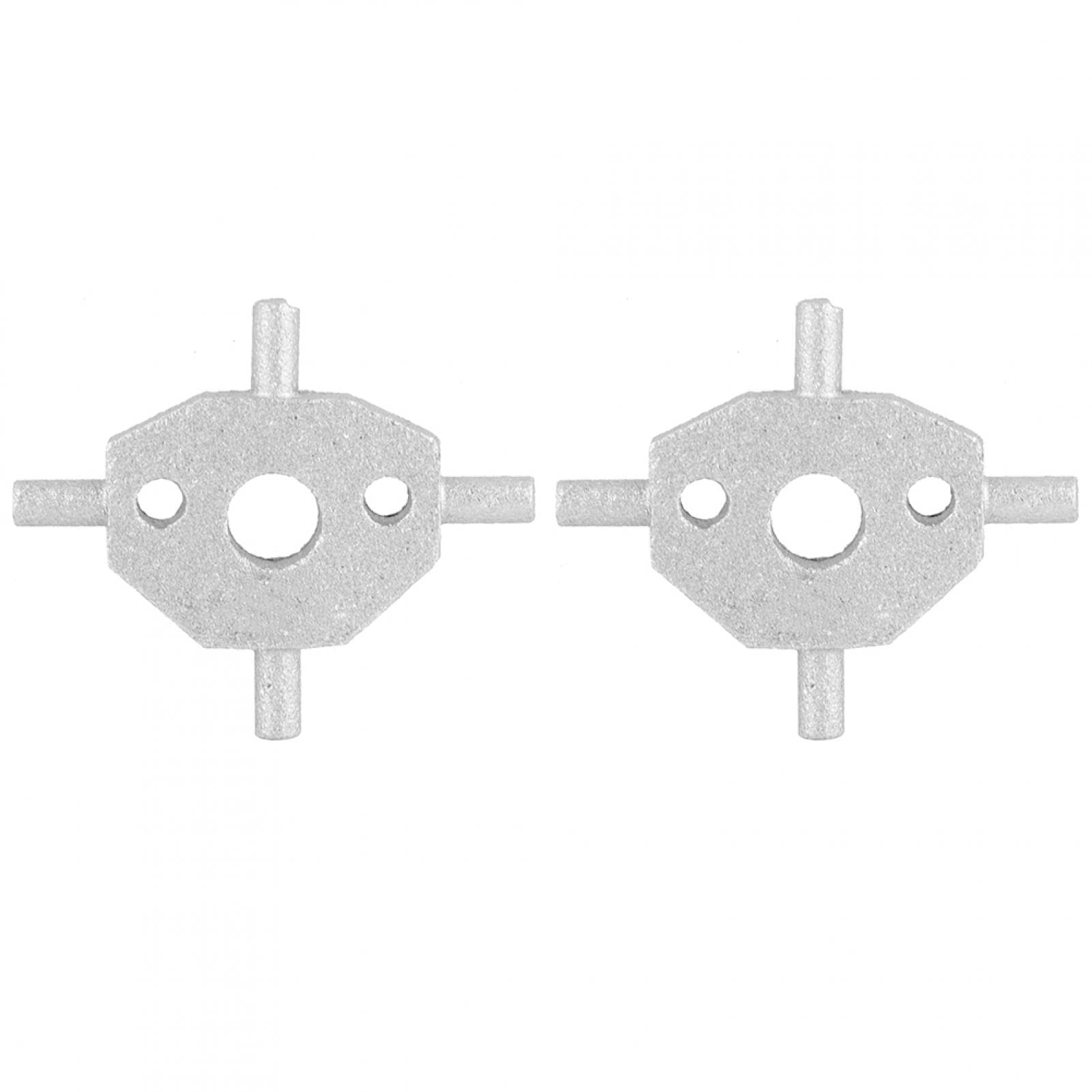 Scheinwerferwascher Pivot Ersatz, Aluminiumlegierung Scheinwerferwascher Abdeckungen Pivot Swivel Cruciform Fit für Jaguar X Type S Type von Kuuleyn