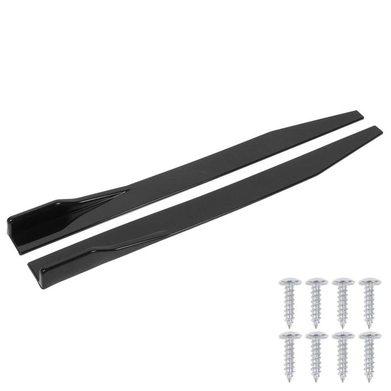 Seitenrock Wingtip Diffusor, Karosserie -Styling -Seitenröcke, 2pcs Auto Seitenrock Splitter Lip Winglet Diffusor Universal 120 cm/47,2 Zoll glänzend schwarz von Kuuleyn