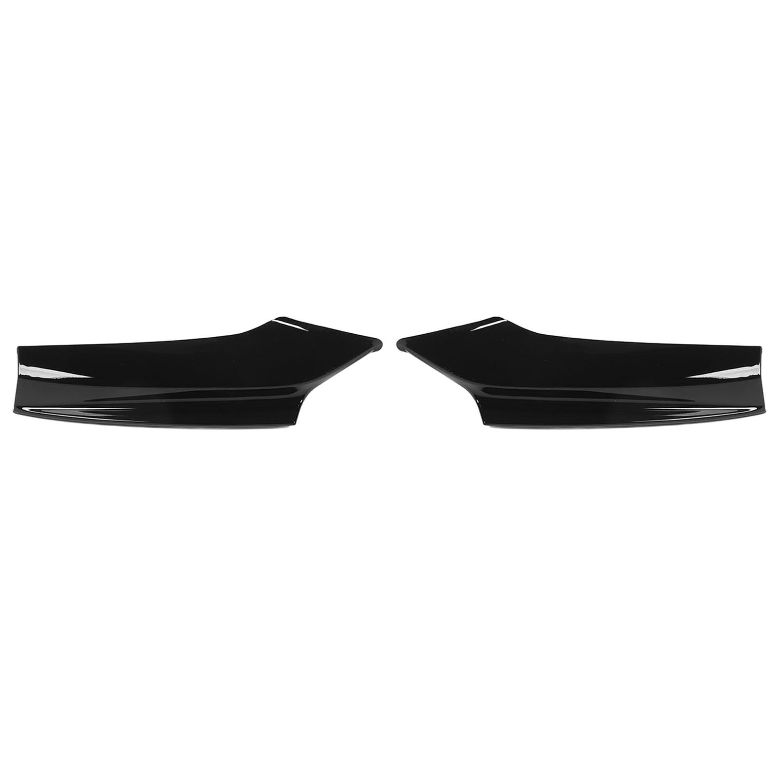 Vordere Stoßstange Lippen, Stoßstangen -Eckspoiler, Paar vorderer Stoßfänger Lippenspoiler Reduzieren Sie Windstoßstangen -Ecksplitter für 5er F10 F11 M Sport 2010 bis 2016 (Glossy Black) von Kuuleyn