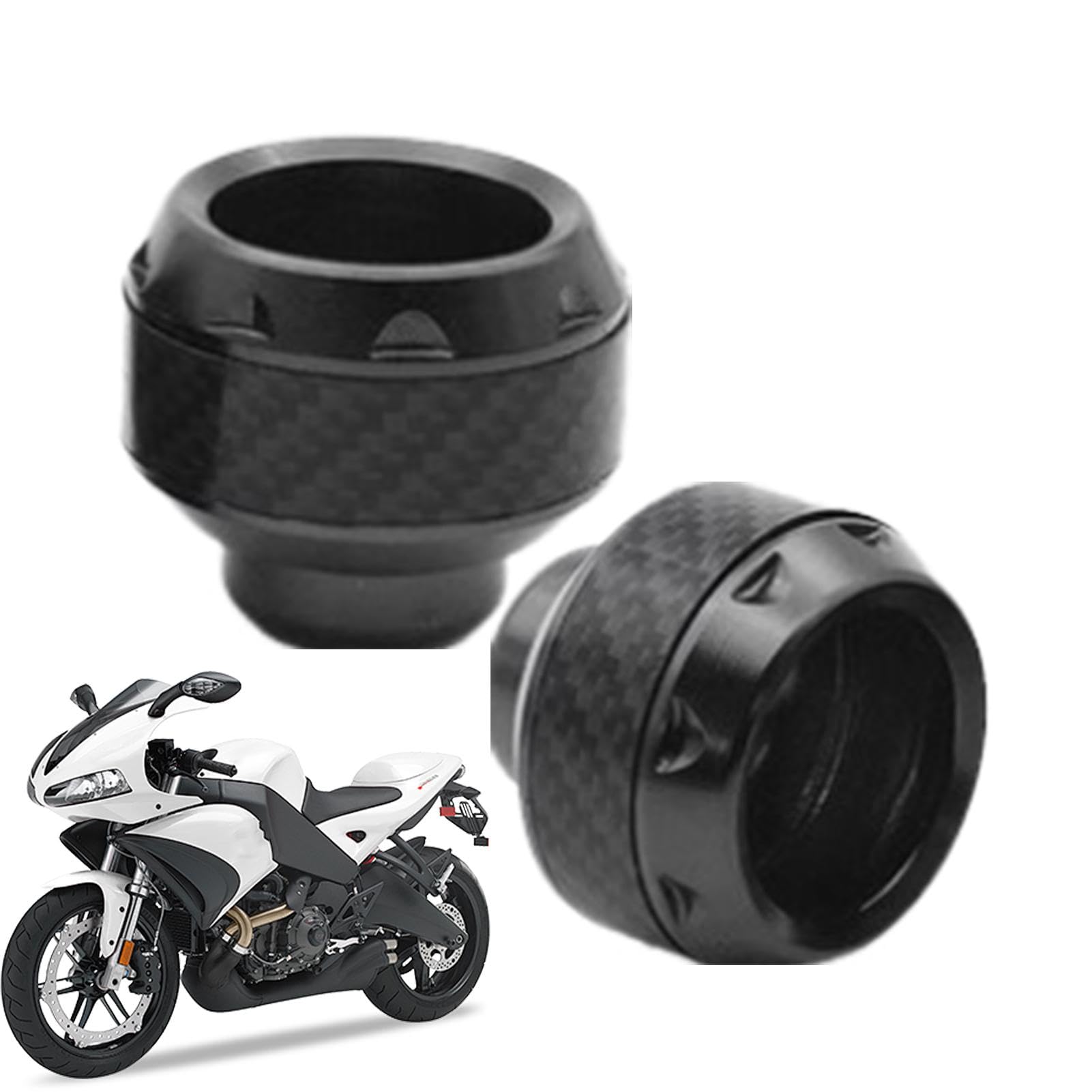 Kuxiptin Motorrad-Crashschutz | Fallschutz Cup Slider Protectors - Modifiziertes Zubehör, 1 Paar Stoßdämpfende Cups, Aluminiumlegierung für Motorräder von Kuxiptin