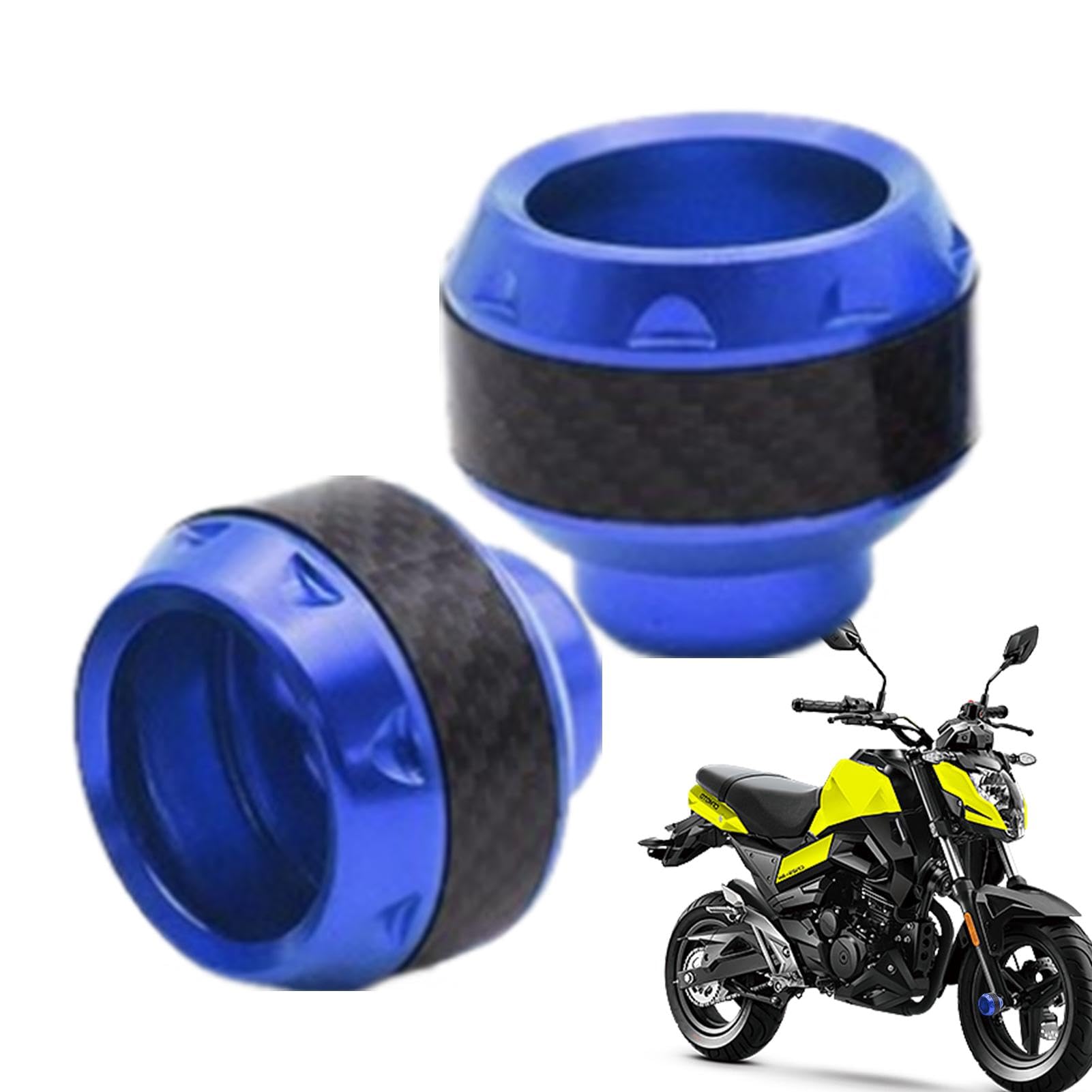 Kuxiptin Motorrad Fallschutz | Motorrad Anti-Kollision Cup Slider Protektoren - Aluminiumlegierung Modifiziertes Zubehör für Motorräder Moped Roller von Kuxiptin