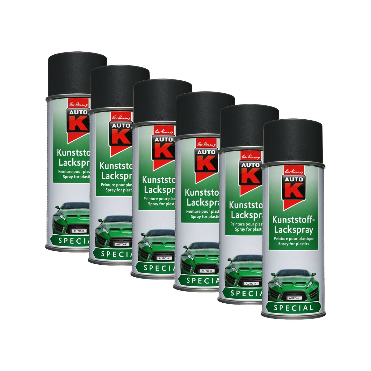 Kwasny Kunststoff-Lackspray Anthrazit 400Ml 233 096 Auto-K Special 6X von Kwasny