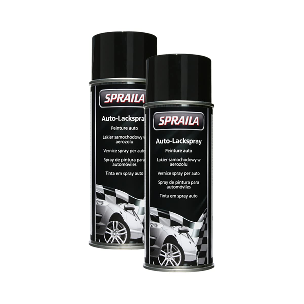 Kwasny Weiss Glänzend Lackspray 500Ml Glanz Spraydose Autolack Sprühlack Spraila 2X von Kwasny