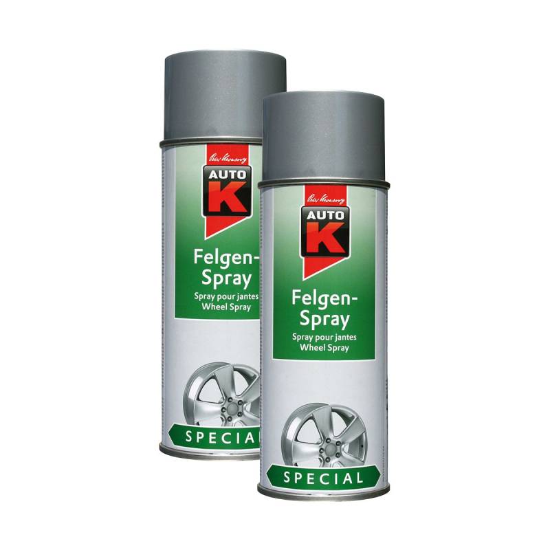 Kwasny 2X 233 037 Auto-K Special Felgen-Spray Kristallsilber Abriebfest 400ml von Kwasny