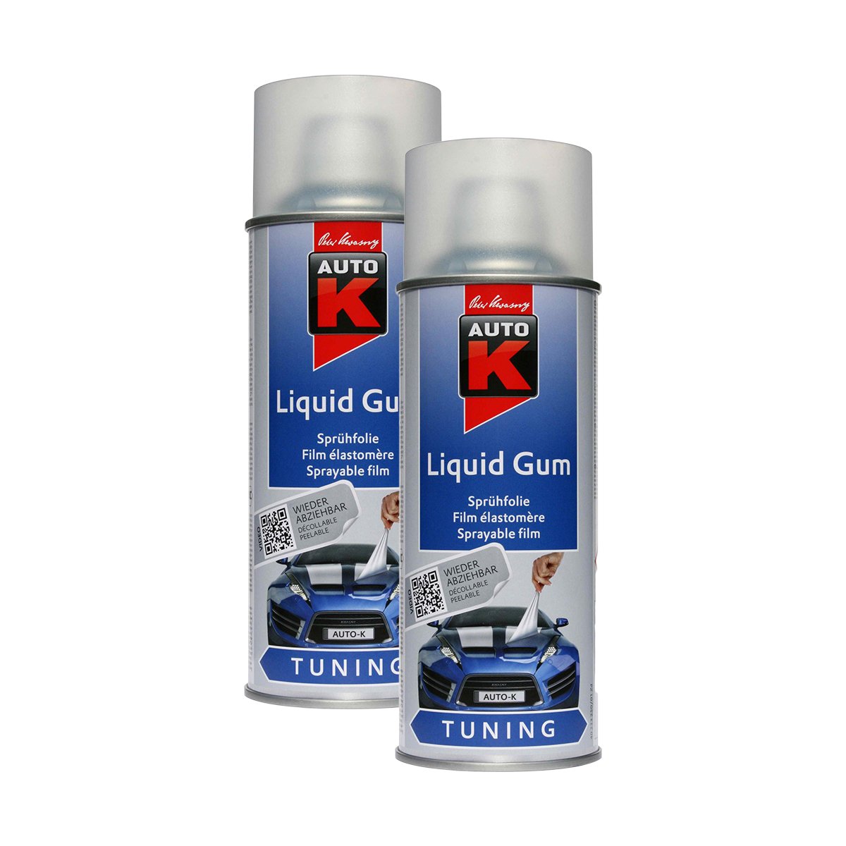 Kwasny 2X 233 256 Auto-K Tuning Liquid Gum Farblos Lackspray 400ml von Kwasny