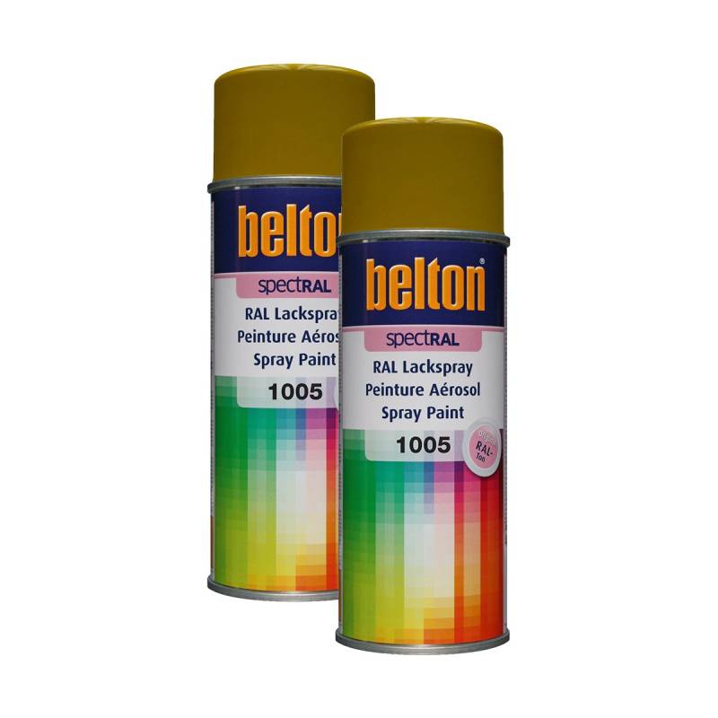 Kwasny 2X 324 006 Belton Spectral Lackspray RAL 1005 honiggelb Hochglanz 400ml von Kwasny