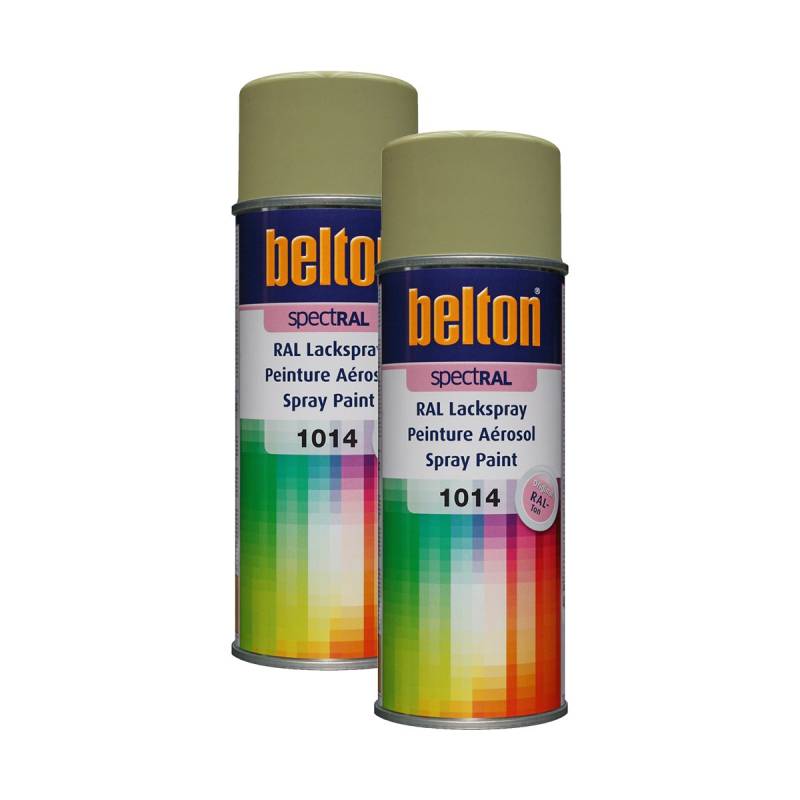 Kwasny 2X 324 012 Belton Spectral Lackspray RAL 1014 Elfenbein Hochglanz 400ml von Kwasny