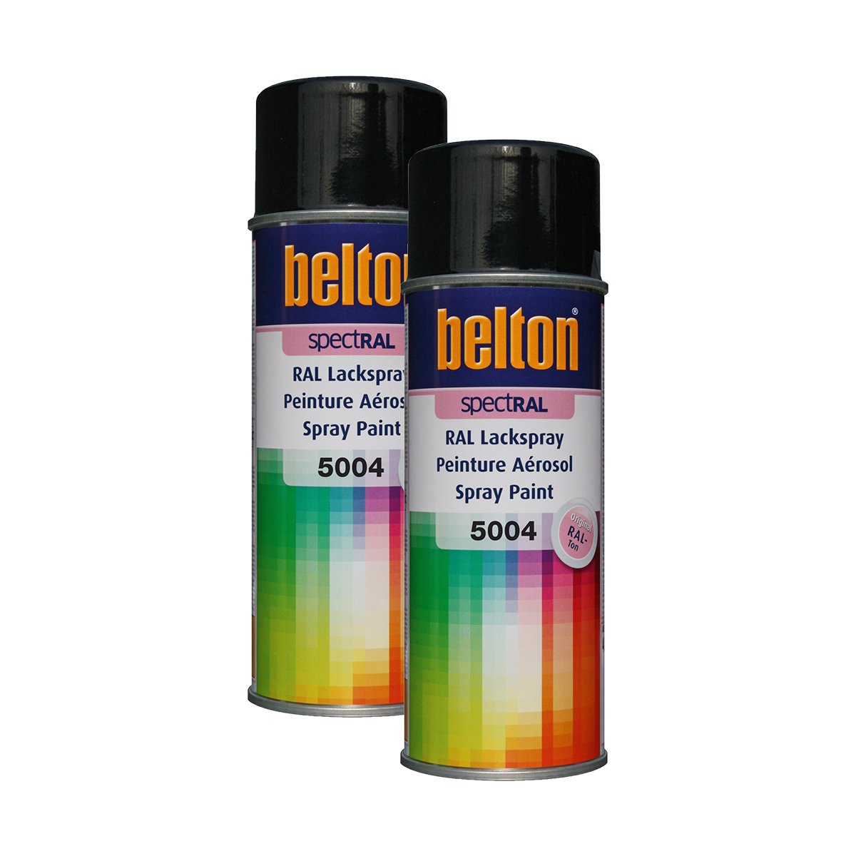 Kwasny 2X 324 076 Belton Spectral Lackspray RAL 5004 Schwarzblau Hochglanz 400ml von Kwasny