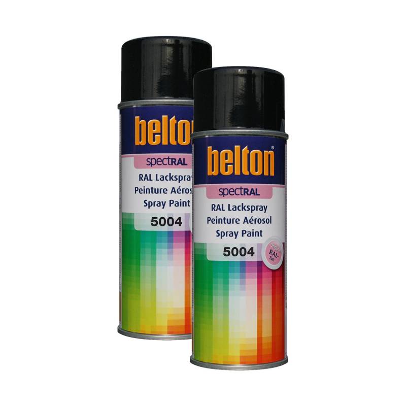 Kwasny 2X 324 076 Belton Spectral Lackspray RAL 5004 Schwarzblau Hochglanz 400ml von Kwasny