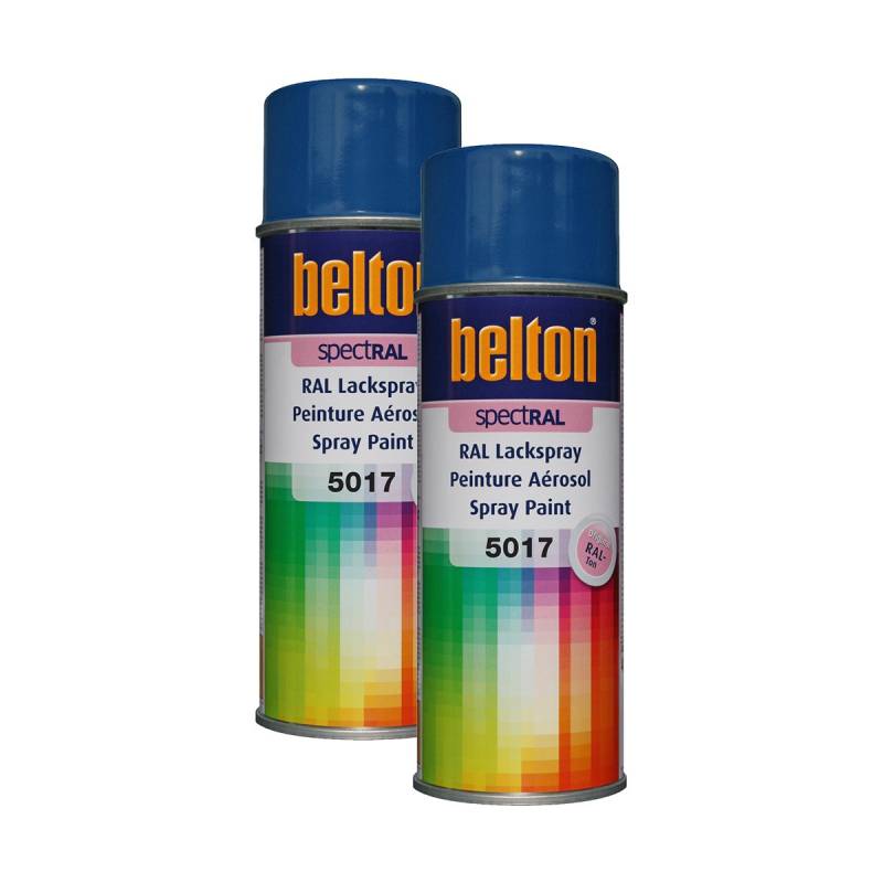 Kwasny 2X 324 087 Belton Spectral Lackspray RAL 5017 verkehrsblau Hochglanz 400ml von Kwasny