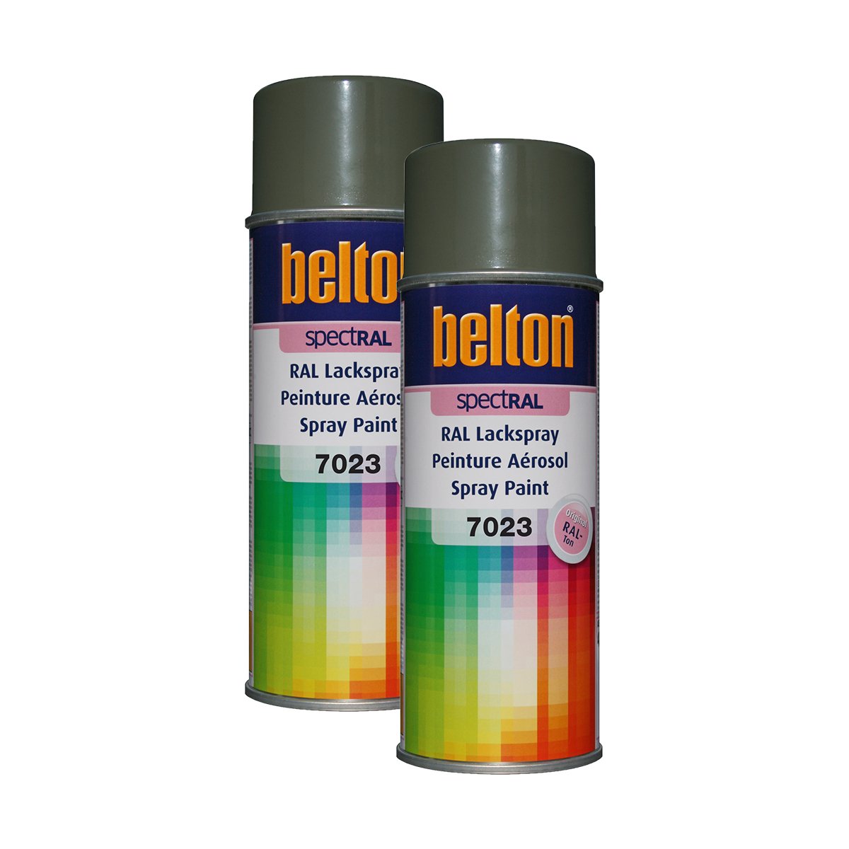 Kwasny 2X 324 144 Belton Spectral Lackspray RAL 7023 betongrau Hochglanz 400ml von Kwasny