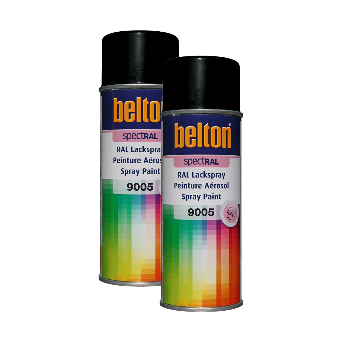 Kwasny 2X 324 187 Belton Spectral Lackspray RAL 9005 tiefschwarz Hochglanz 400ml von Kwasny