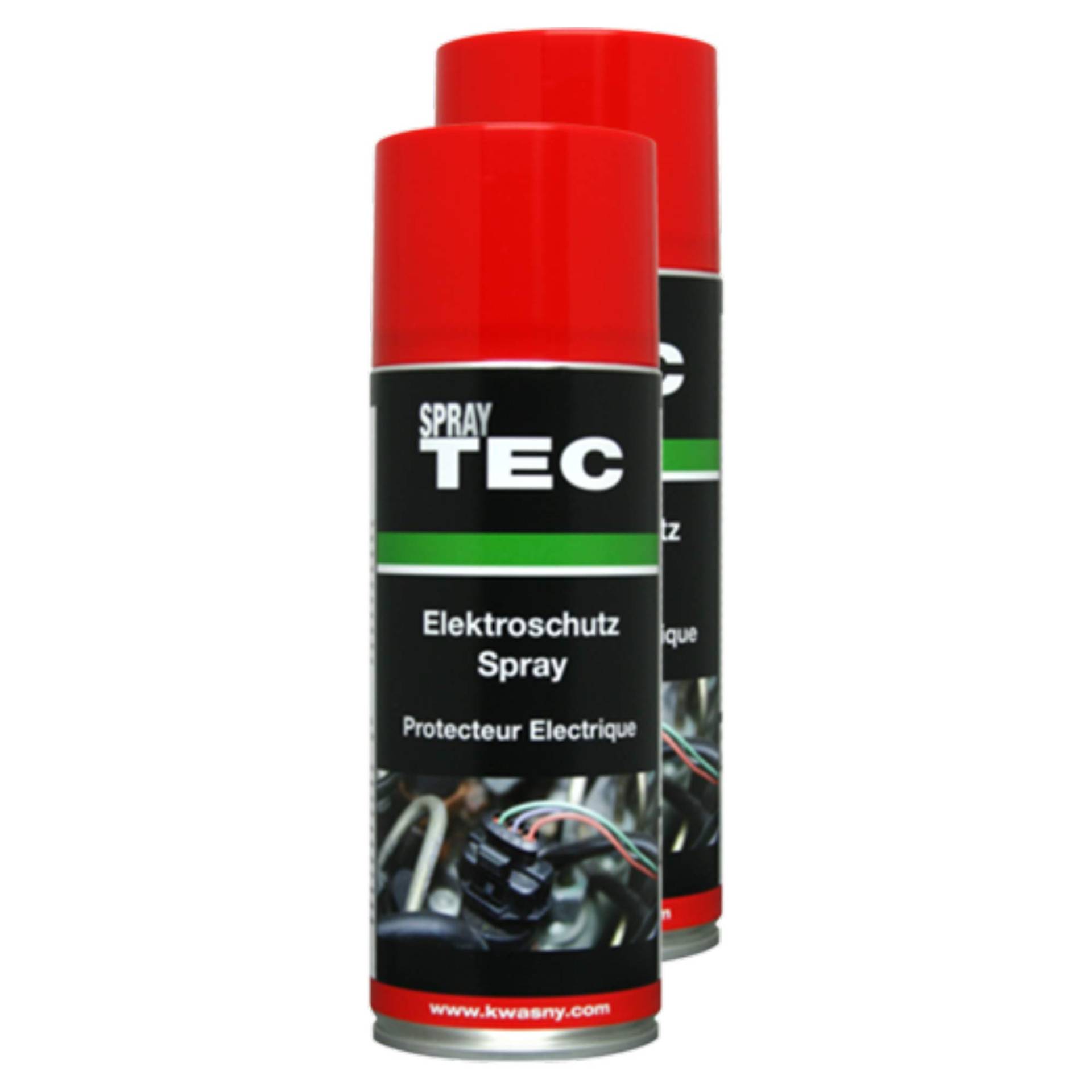 Kwasny 2X Spray Tec Elektroschutz-Spray Kontaktfett Fett Schutz Elektronik Spray Schutzspray Auto Motorrad Freizeit 400 Ml von Kwasny