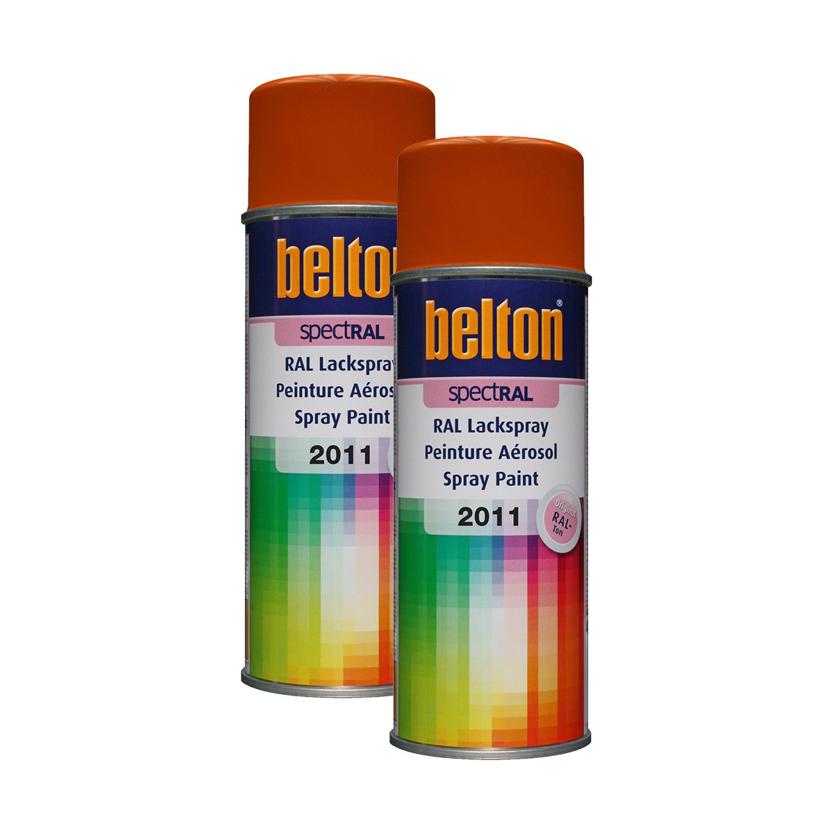 Kwasny 2x 324 038 BELTON SPECTRAL Lackspray RAL 2011 tieforange hochglanz 400ml von Kwasny