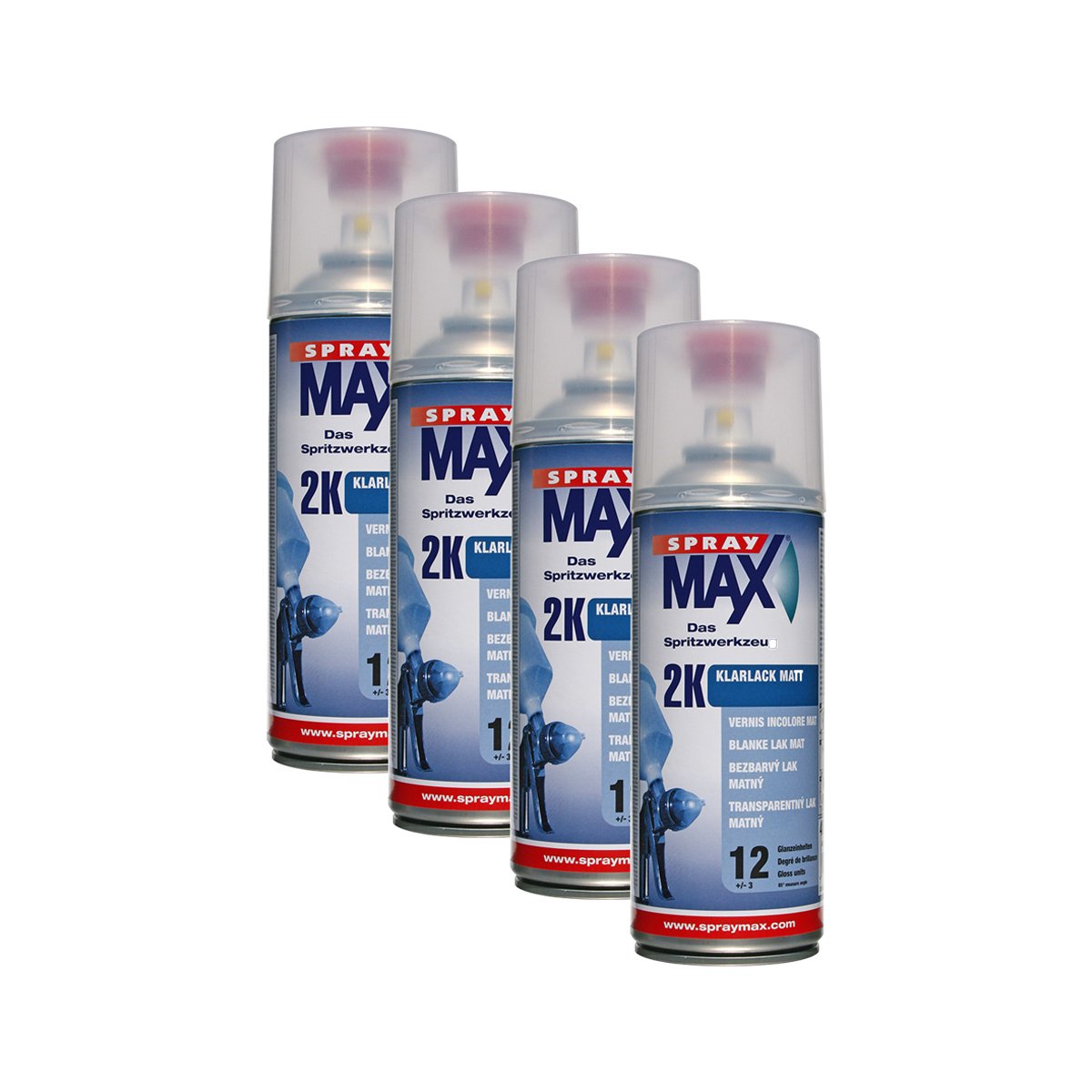 Kwasny 4X 680 065 SPRAYMAX 2K Klarlack transparent matt von Kwasny