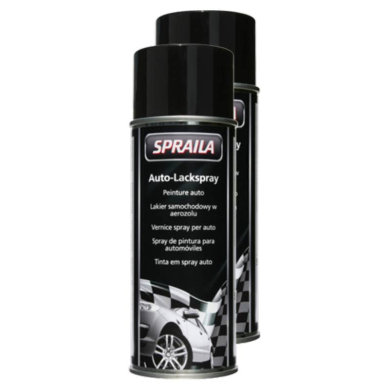 Kwasny Schwarz Glänzend Lackspray 400Ml Seidenglanz Spraydose Autolack Auto 300 061 2X von Kwasny