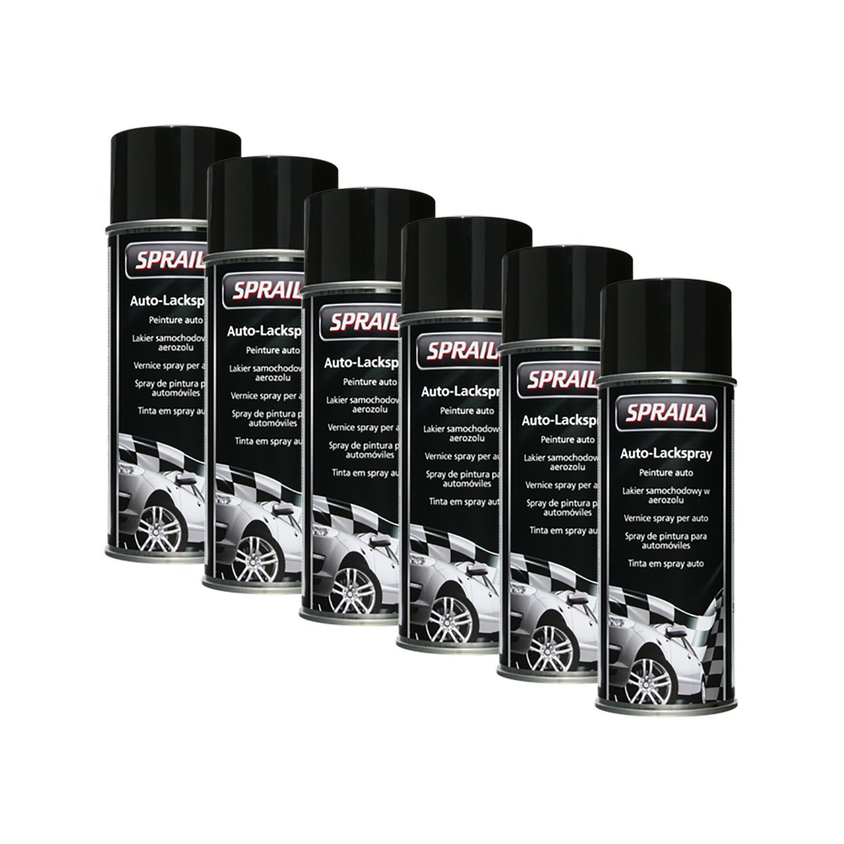 Kwasny Weiss Glänzend Lackspray 500Ml Glanz Spraydose Autolack Sprühlack Spraila 6X von Kwasny