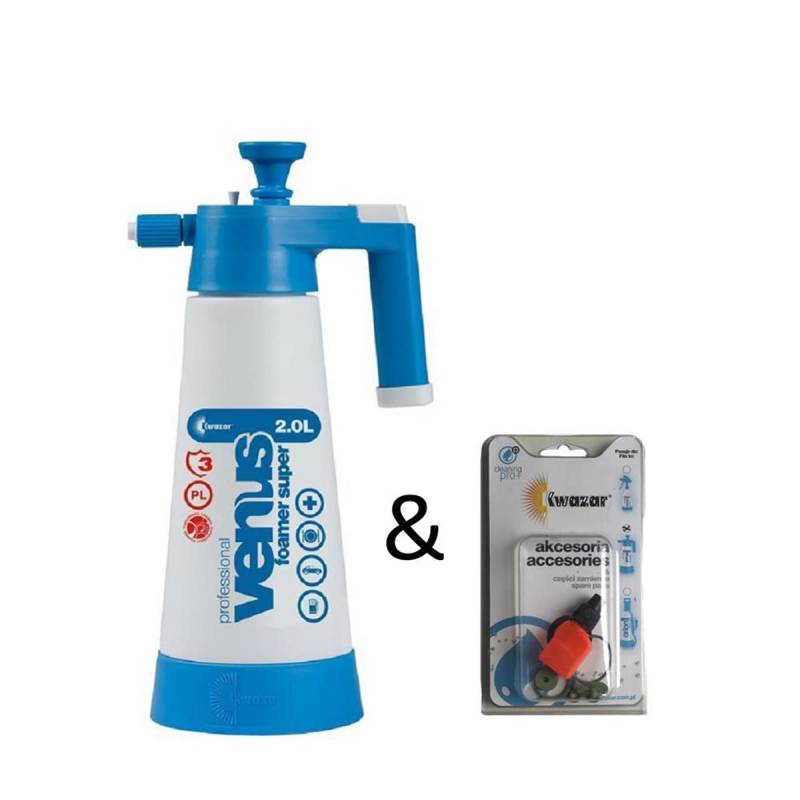 Kwazar Venus Super Foamer PRO+ VITON Pumpsprüher 2,0 Liter Wartungs und Reparatur Set von Kwazar