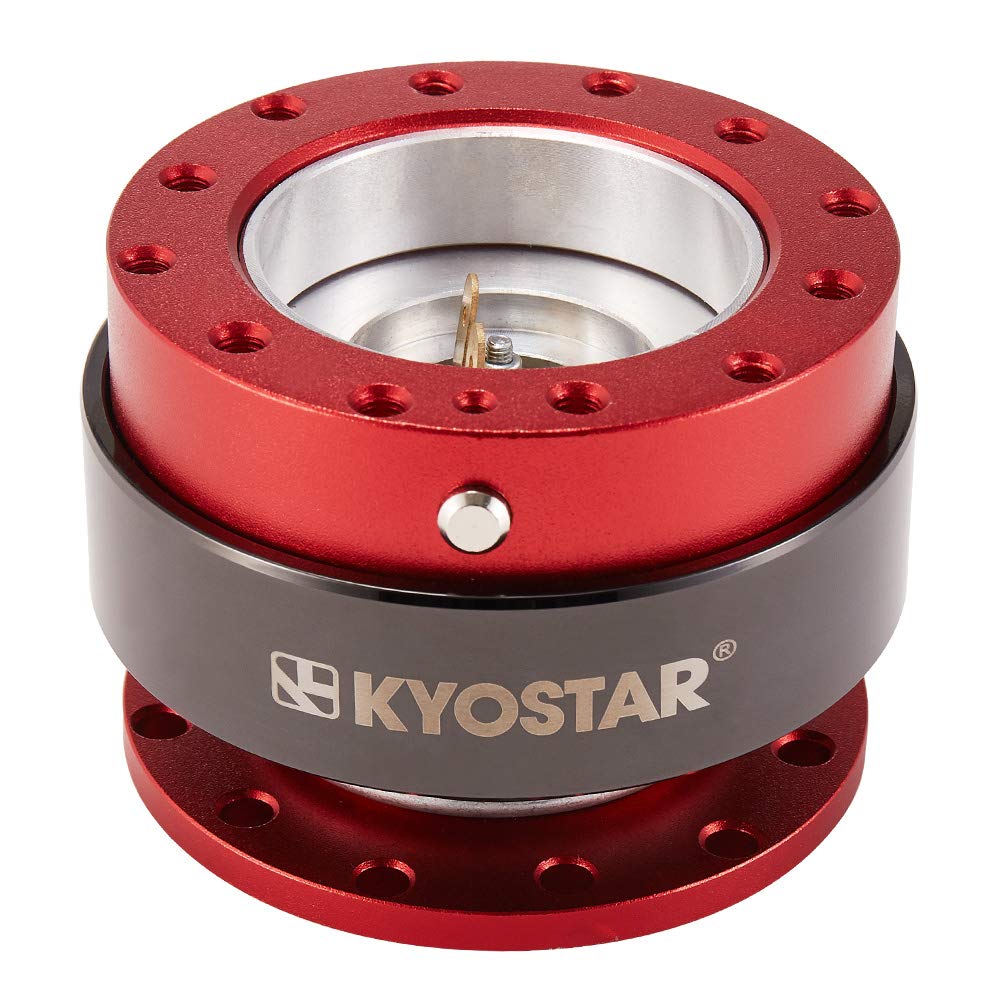 Kyostar Titanium Lenkrad Quick Release Aluminium Nabe Adapter Boss Kit (Red) von Kyostar