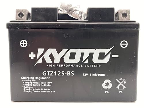 Kyoto Batterie GTZ12S-BS Motorrad Ersatzakku für HONDA VT750C, C II, Shadow 750 2004-2010 von Kyoto