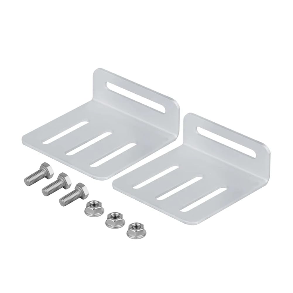 Kznifmk Verstellbare Solarmodul-Montagehalterung, 0-180 ° Neigbar, Verstellbare PV-Panel-Halterung, Solar-PV-Aluminium-L-Halterung für Wohnmobildach von Kznifmk