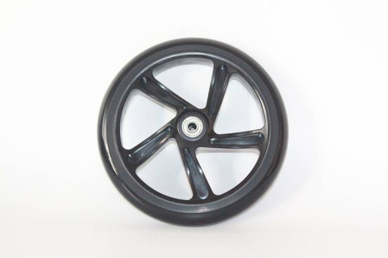 L-faster 8 Zoll-Roller PU-Rad mit Lager-Kinderkickscooter-Rad-Erwachsen-Roller-Ersatz-Ersatzrad-Einkaufswagen-festes Rad (5 Spokes Wheel) von L-faster