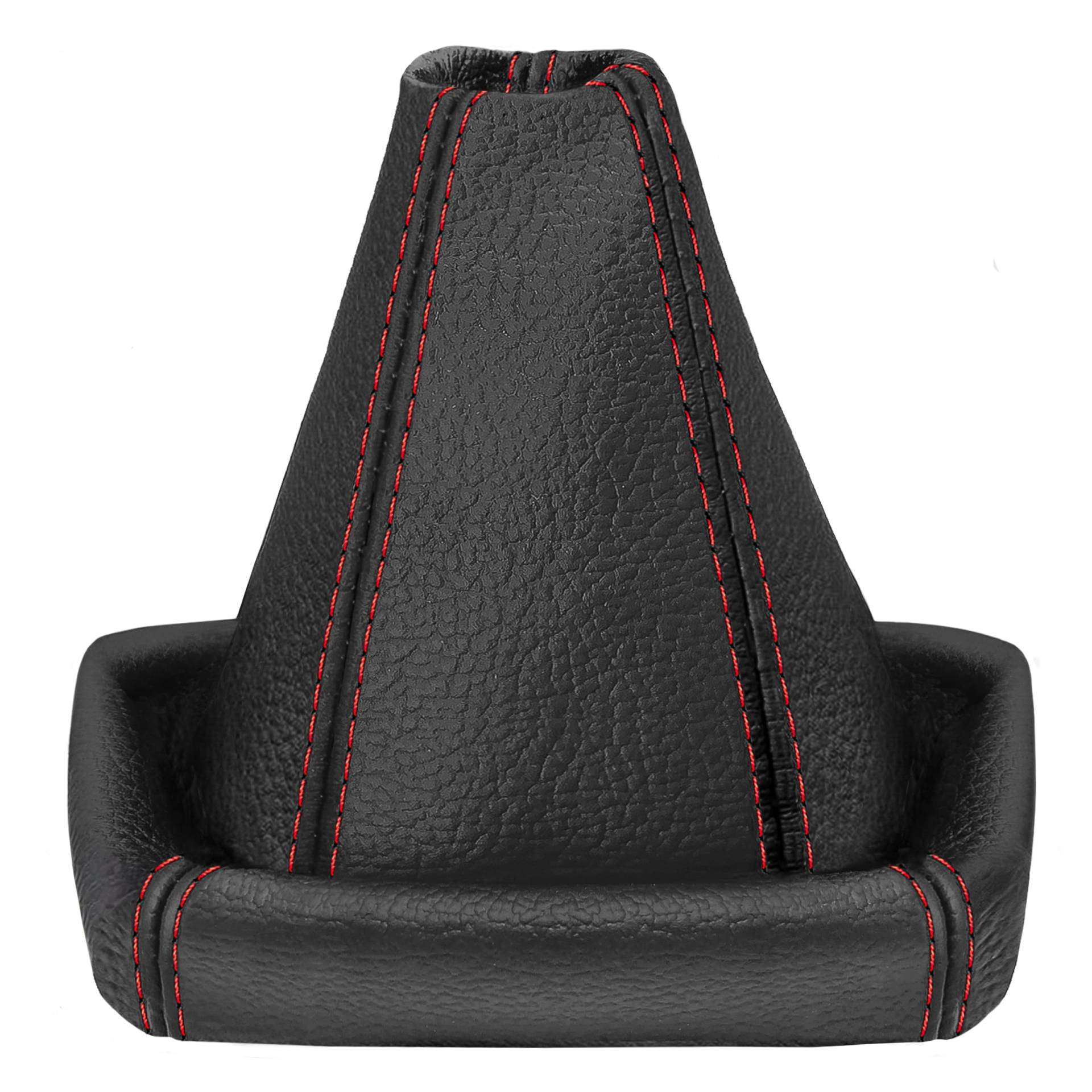 L&P A0009-1 Schaltsack Schaltmanschette 100% Echtleder Leder Schwarz Naht Rot Ersatzteil für Zafira B von L & P Car Design