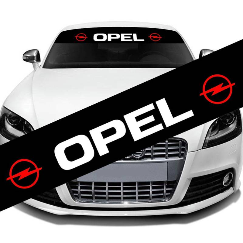 L&U Car Styling Sonnenschutz Vordere Windschutzscheibe Banner Reflektierende Aufkleber Aufkleber, 130x21cm,for opel von L&U