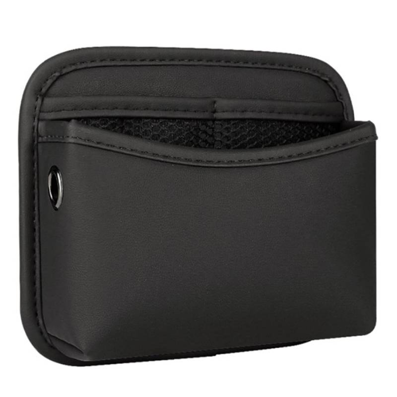 Autospeichertasche, 7.1x5.9x2.2 Klebstoff -Lederkonsolenorganisator für Telefon, Schlüssel, Sonnenbrille, Brieftasche von LAANCOO