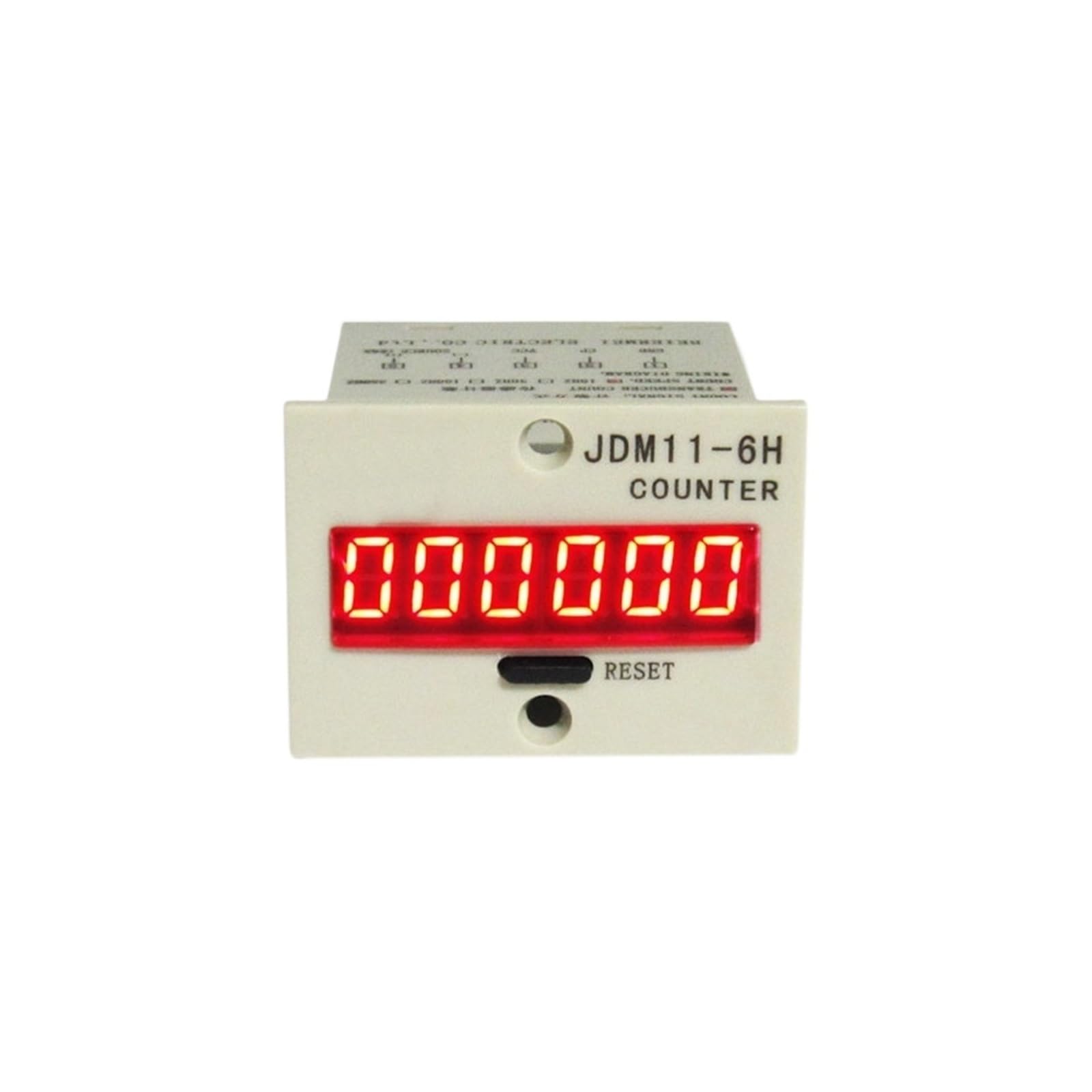 JDM11-6H Grey Digit Display Electronic Counter AC 220V DC 24V Production Counting LABDIP(Voltage count DC24V) von LABDIP