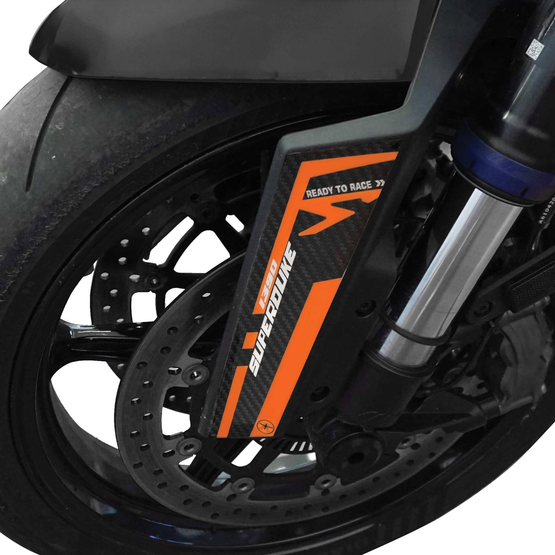 labelbike - 3D Aufkleber Dekorationen und Schutz für Motorrad Kotflügel kompatibel mit KTM 1390 Super Duke R 2024 - Farbe Orange von LABELBIKE