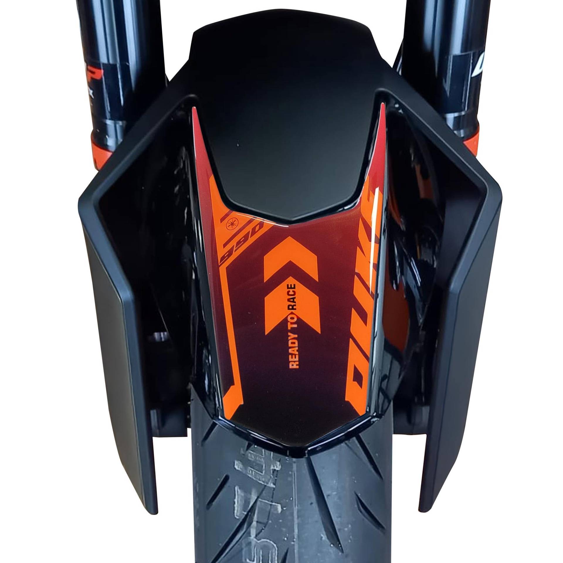 labelbike - 3D Aufkleber zur Dekoration und zum Schutz des zentralen Motorrad Kotflügels kompatibel mit KTM 990 Duke 20242025 von LABELBIKE