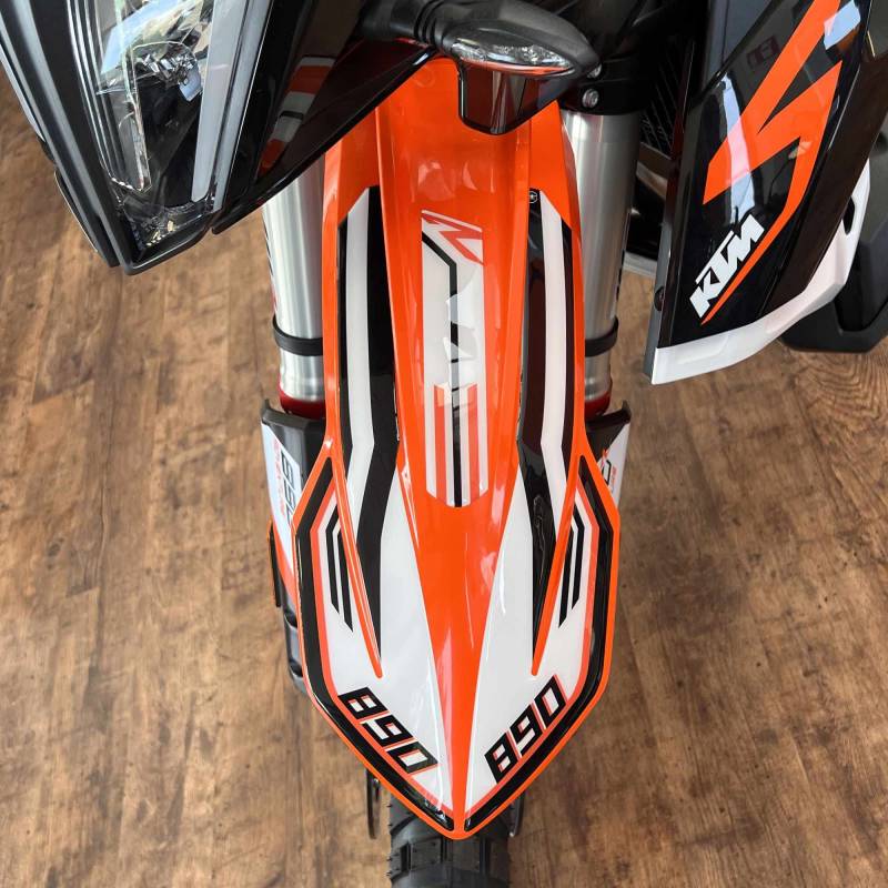 labelbike - Motorrad Kotflügelschutz 3D Aufkleber kompatibel mit KTM 890 Adventure R 2021-2023 von LABELBIKE