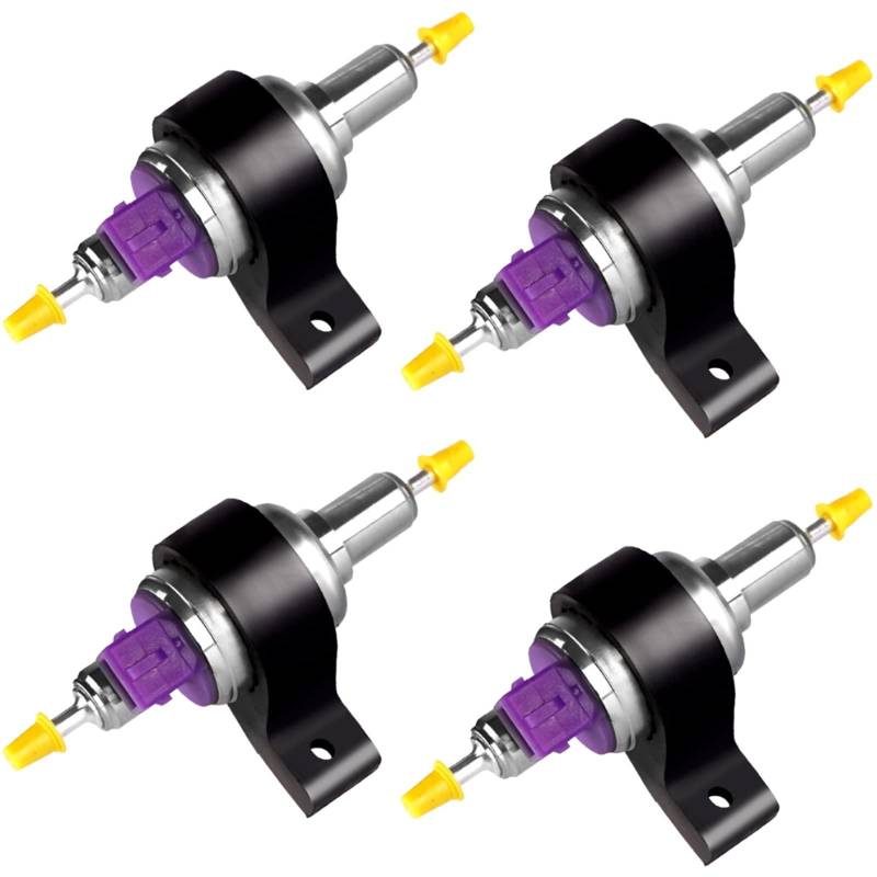 LABOIUF 12V 1KW-8KW Universal Auto Heizung Öl Kraftstoff Diesel Pumpe Luft Standheizung Auto Styling Zubehör Heizungsteile und Zubehör(Pump with Bracket 4pcs) von LABOIUF