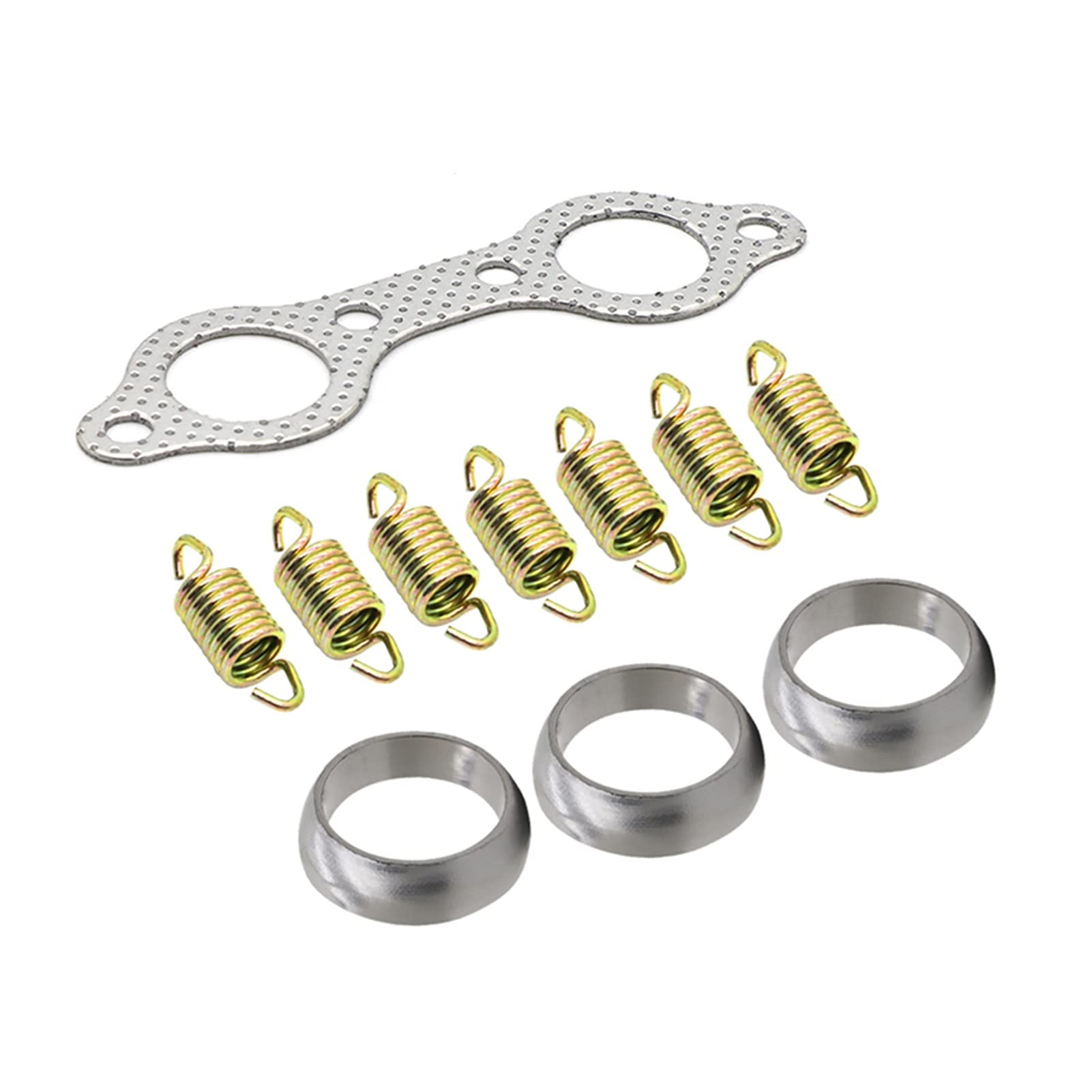 LABOIUF Abgasleitung Donutdichtung und Frühling Rebuild Tool Kit 5243518 7041789 7041804 Fit for Polaris Ranger XP 800 4x4 EFI 2010 2011 2012 2012 Auspuffdichtung von LABOIUF