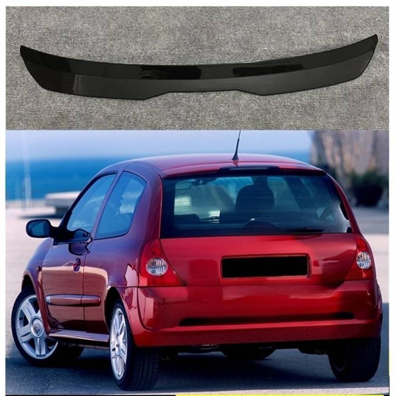 Auto Spoiler Wing Für Clio Für Mk2 Heckspoiler Carbon Look Glanz Schwarz Dach Dachheckspoiler von LABUNE