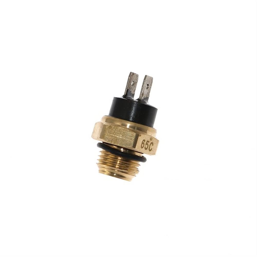 Lenker-Momentschalter Motorrad Elektrische Kühler Lüfter Wassertemperatur Thermostat Schalter Temperatursensor M14/M16*1,5mm Für 200 250 400 450 (Color : M14 65 Degrees) von LABUNE