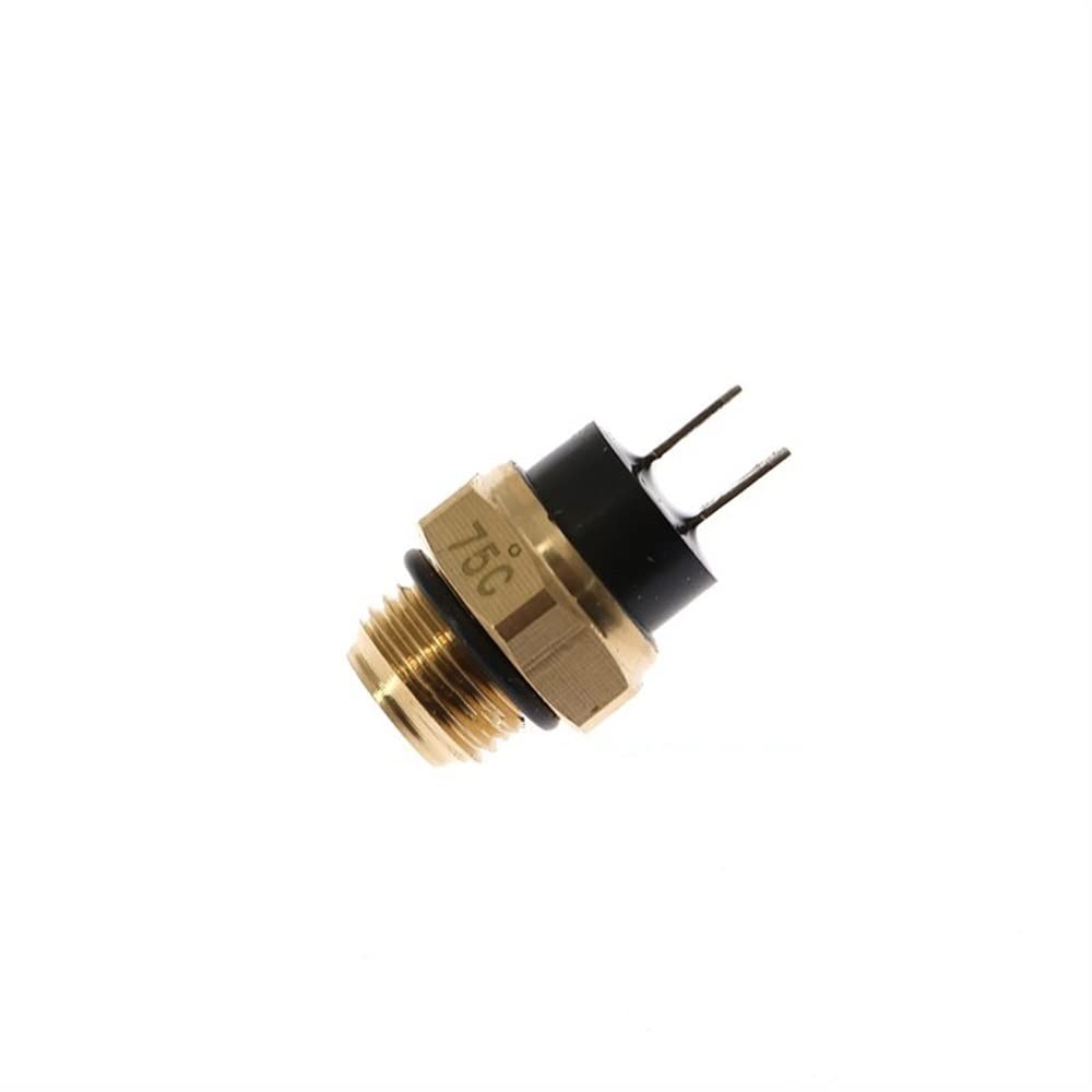 Lenker-Momentschalter Motorrad Elektrische Kühler Lüfter Wassertemperatur Thermostat Schalter Temperatursensor M14/M16*1,5mm Für 200 250 400 450 (Color : M16 75 Degrees) von LABUNE