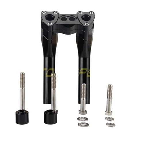 Lenkererhöhung Motorrad-Aluminium-Lenker-Riser-Kit Pullback-Klemme für Ha&rley für Bobber für Dyna für Low für Reiter für Straße für Fat für Bob für FXD Motorrad-Lenkerklemmerhöhung von LABUNE