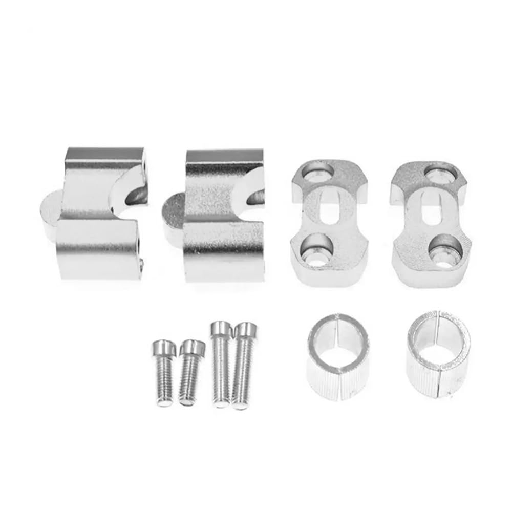 Lenkererhöhung Motorrad Lenker 22-28mm Aluminium Legierung Clamp Verlängern Riser Adapter Verdickt Verstärkt Motorrad-Lenkerklemmerhöhung von LABUNE