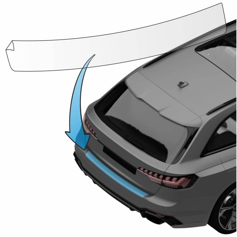 MisterLacky – Lackschutzfolie mit Rakel als Ladekantenschutz Folie passend für Seat Exeo ST Kombi Typ 3R, ab BJ 2009 in transparent (320µm) von LACKSCHUTZSHOP