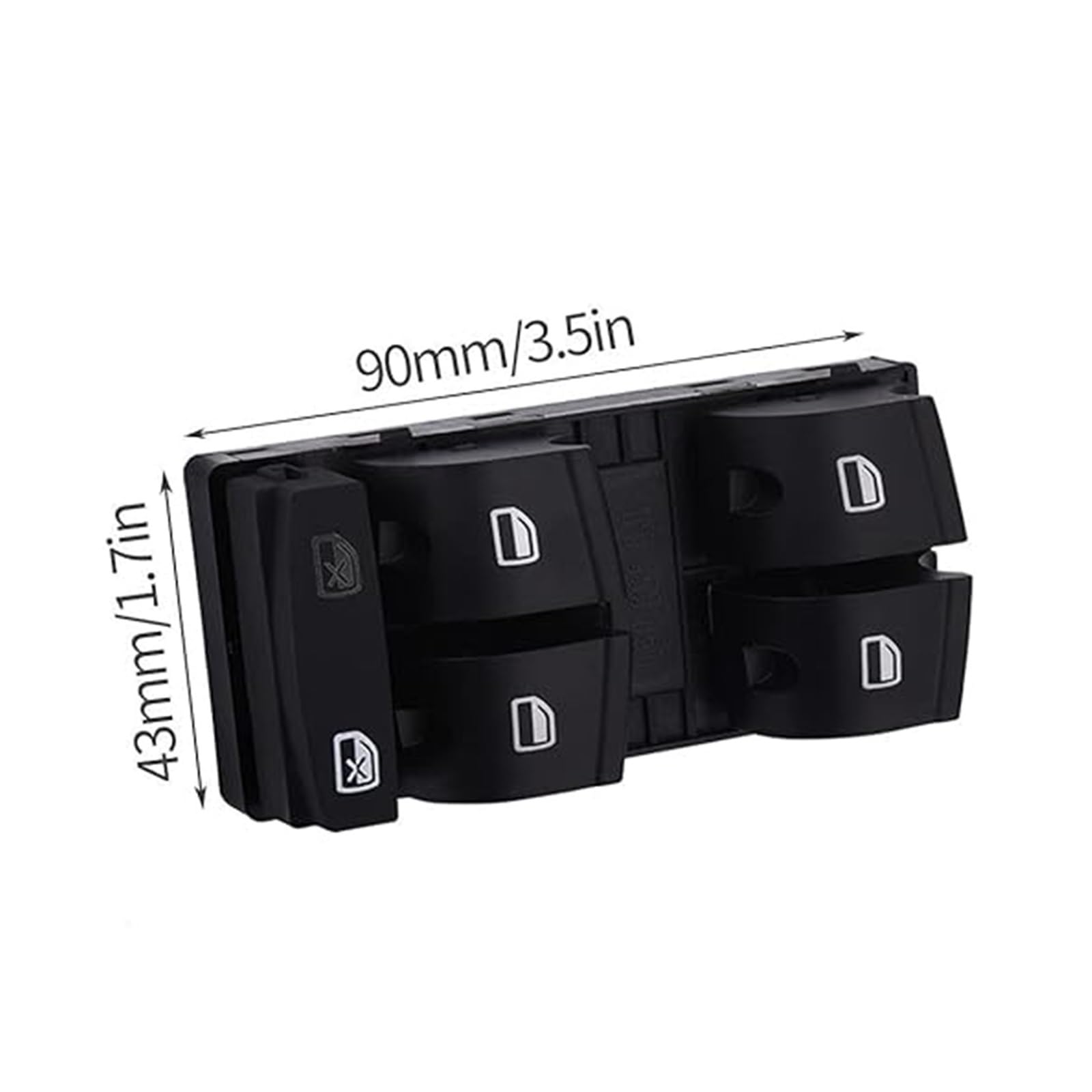 Fensterheber Taste Für A3 A6 S6 C6 Elektrischer Fensterheberschalter Schalterbotton Für Allroad Q7 RS6 06-07 4F0 959 851F 4F0959855 Fensterheberschalter(Master Switch) von LADPZJNW